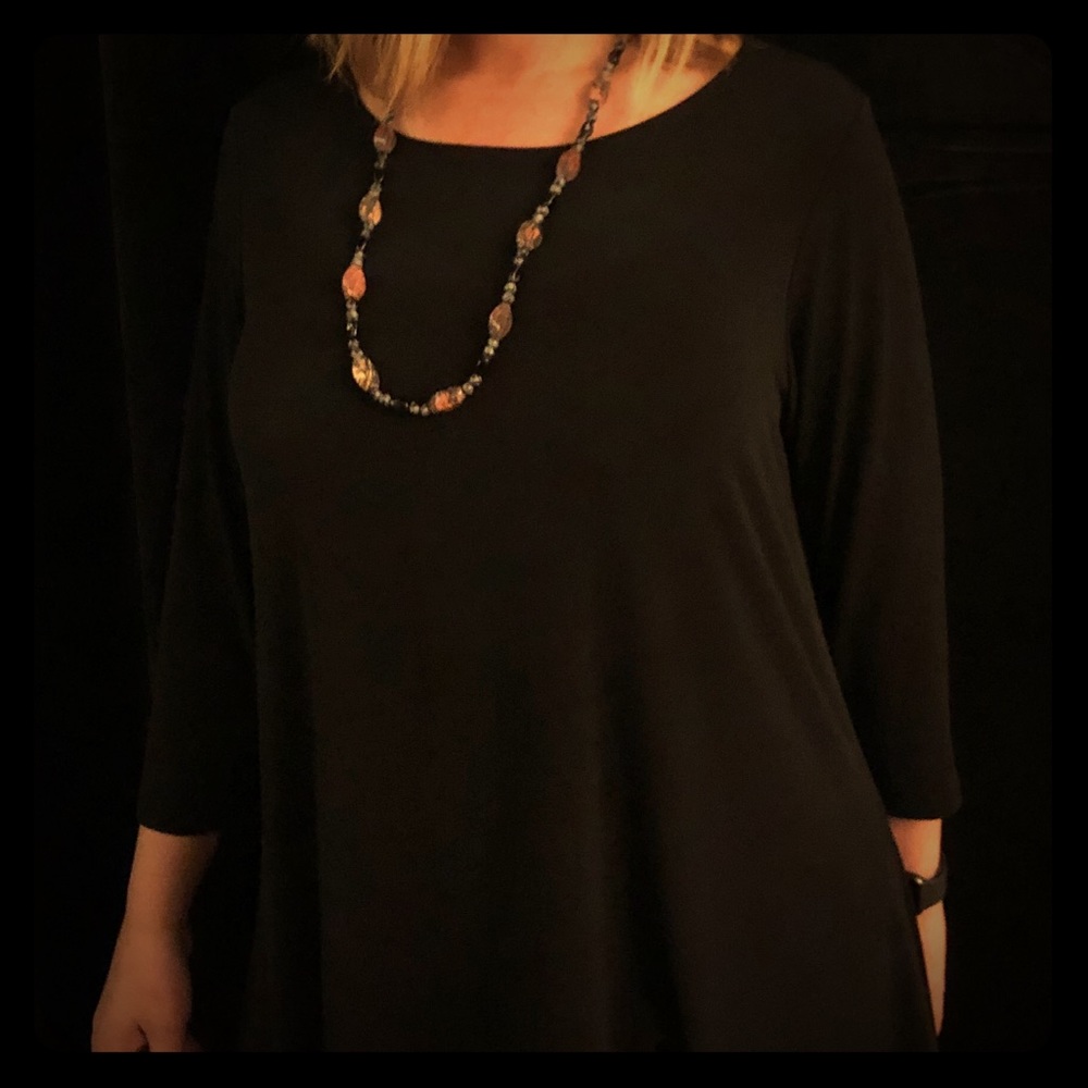 Versatile black blouse